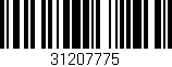 Código de barras (EAN, GTIN, SKU, ISBN): '31207775'