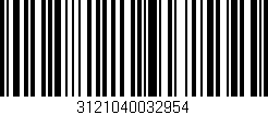 Código de barras (EAN, GTIN, SKU, ISBN): '3121040032954'