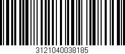 Código de barras (EAN, GTIN, SKU, ISBN): '3121040038185'