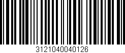 Código de barras (EAN, GTIN, SKU, ISBN): '3121040040126'