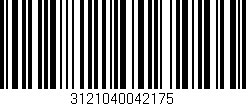 Código de barras (EAN, GTIN, SKU, ISBN): '3121040042175'