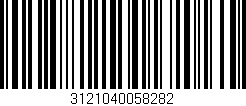 Código de barras (EAN, GTIN, SKU, ISBN): '3121040058282'