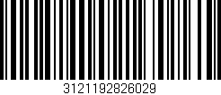 Código de barras (EAN, GTIN, SKU, ISBN): '3121192826029'