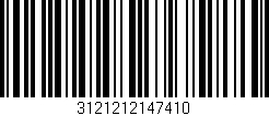 Código de barras (EAN, GTIN, SKU, ISBN): '3121212147410'