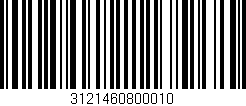 Código de barras (EAN, GTIN, SKU, ISBN): '3121460800010'
