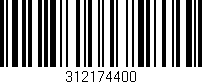 Código de barras (EAN, GTIN, SKU, ISBN): '312174400'