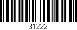 Código de barras (EAN, GTIN, SKU, ISBN): '31222'