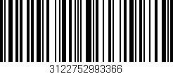 Código de barras (EAN, GTIN, SKU, ISBN): '3122752993366'