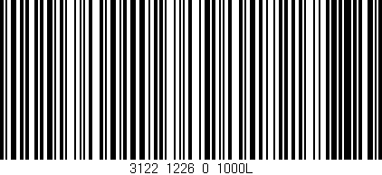 Código de barras (EAN, GTIN, SKU, ISBN): '3122_1226_0_1000L'