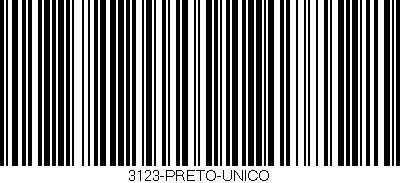 Código de barras (EAN, GTIN, SKU, ISBN): '3123-PRETO-UNICO'