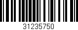 Código de barras (EAN, GTIN, SKU, ISBN): '31235750'