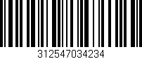 Código de barras (EAN, GTIN, SKU, ISBN): '312547034234'