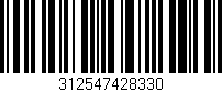 Código de barras (EAN, GTIN, SKU, ISBN): '312547428330'