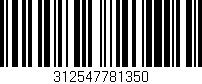 Código de barras (EAN, GTIN, SKU, ISBN): '312547781350'