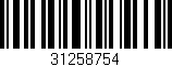 Código de barras (EAN, GTIN, SKU, ISBN): '31258754'