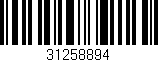 Código de barras (EAN, GTIN, SKU, ISBN): '31258894'