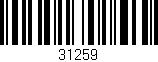Código de barras (EAN, GTIN, SKU, ISBN): '31259'