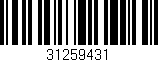 Código de barras (EAN, GTIN, SKU, ISBN): '31259431'