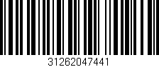 Código de barras (EAN, GTIN, SKU, ISBN): '31262047441'