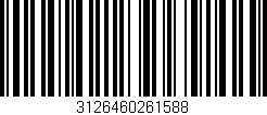 Código de barras (EAN, GTIN, SKU, ISBN): '3126460261588'