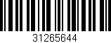 Código de barras (EAN, GTIN, SKU, ISBN): '31265644'