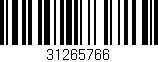 Código de barras (EAN, GTIN, SKU, ISBN): '31265766'