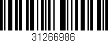 Código de barras (EAN, GTIN, SKU, ISBN): '31266986'