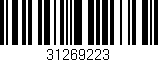 Código de barras (EAN, GTIN, SKU, ISBN): '31269223'
