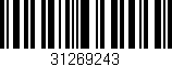 Código de barras (EAN, GTIN, SKU, ISBN): '31269243'