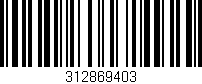 Código de barras (EAN, GTIN, SKU, ISBN): '312869403'
