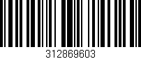 Código de barras (EAN, GTIN, SKU, ISBN): '312869603'