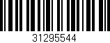 Código de barras (EAN, GTIN, SKU, ISBN): '31295544'