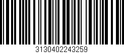 Código de barras (EAN, GTIN, SKU, ISBN): '3130402243259'