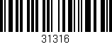 Código de barras (EAN, GTIN, SKU, ISBN): '31316'