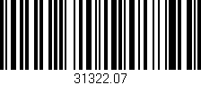 Código de barras (EAN, GTIN, SKU, ISBN): '31322.07'
