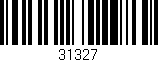 Código de barras (EAN, GTIN, SKU, ISBN): '31327'