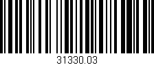 Código de barras (EAN, GTIN, SKU, ISBN): '31330.03'