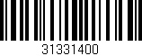 Código de barras (EAN, GTIN, SKU, ISBN): '31331400'