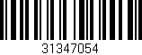 Código de barras (EAN, GTIN, SKU, ISBN): '31347054'