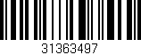 Código de barras (EAN, GTIN, SKU, ISBN): '31363497'