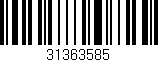 Código de barras (EAN, GTIN, SKU, ISBN): '31363585'