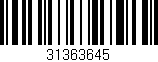 Código de barras (EAN, GTIN, SKU, ISBN): '31363645'