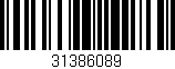 Código de barras (EAN, GTIN, SKU, ISBN): '31386089'