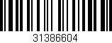 Código de barras (EAN, GTIN, SKU, ISBN): '31386604'