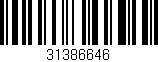 Código de barras (EAN, GTIN, SKU, ISBN): '31386646'