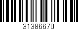 Código de barras (EAN, GTIN, SKU, ISBN): '31386670'