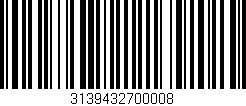 Código de barras (EAN, GTIN, SKU, ISBN): '3139432700008'