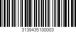 Código de barras (EAN, GTIN, SKU, ISBN): '3139435100003'
