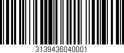 Código de barras (EAN, GTIN, SKU, ISBN): '3139436040001'