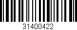 Código de barras (EAN, GTIN, SKU, ISBN): '31400422'